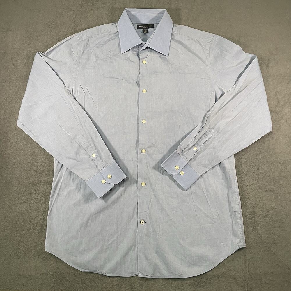 Banana Republic Dress Shirt Blue Men’s L Cotton Stretch Slim Fit Button Up